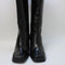 Womens Office Karson Square Toe Knee Boots Black Leather
