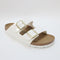 Womens Birkenstock Arizona Two Strap Patent White