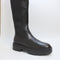 Womens Office Kamilla Chelsea Knee Boots Black Leather