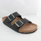 Womens Birkenstock Arizona Two Strap Earthy Vegan Black