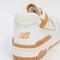 New Balance BB550 White Orange Grey Trainers