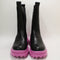 Odd Sizes - Womens Raid Classic Wave Boots Black Pink - UK Sizes Right 6/Left 5