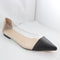 Womens Office Fame Point Flat Black Nude Mix