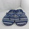 Womens Office Stripe Flip Flop White Navy Stripe