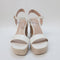 Womens Office Holland Cork Wedges White