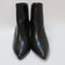 Womens Office Abigail Block Heel Side Zip Heeled Ankle Boots Black Croc Mix