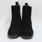 Womens Office Absolutely Heeled Unit Chelsea Boots Black Suede