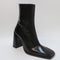 Womens Office Arlen Square Toe Ankle Boots Black Leather