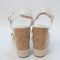Womens Office Holland Cork Wedges White