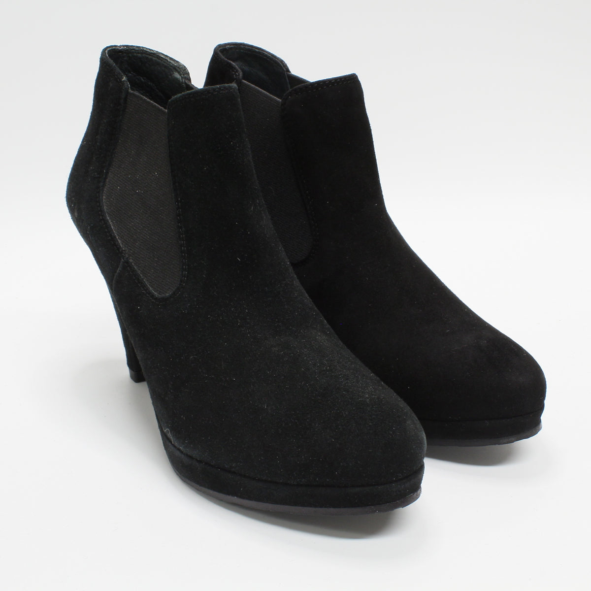 Ladies black clearance suede boots uk