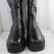 Womens Office Kelbrook Fur Lined Calf Boots Black Leather