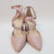 Womens Office Marne Cross Strap Courts Pink Leather