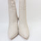 Womens Office Kash  Point Toe Block Boots Cream Leather