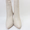 Womens Office Kash Point Toe Block Boots Cream Leather