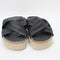 Womens Office Skyla Cross Vamp Espadrilles Black