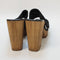 Womens Office Hector  High Mule Clogs Black Suede