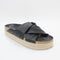 Womens Office Skyla Cross Vamp Espadrilles Black