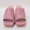 Womens Office Match Maker Platform Mules Pink Leather