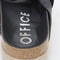 Womens Office Skyla Cross Vamp Espadrilles Black