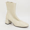 Womens Office Alexia Unlined Ankle Boots Off White Leather