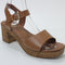 Womens Office Maeve  Wood Sandals Tan Leather