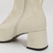 Womens Office Alexia Unlined Ankle Boots Off White Leather