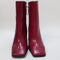 Womens Office Arlen Square Toe Ankle Boots Red Leather