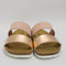 Womens Office Salinas Cork Footbed Sandals Nude Gold Mix Nubuck