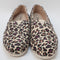 Odd Sizes - Womens Toms Alpargata Leopard Animal Print - UK Sizes Right 5/Left 6