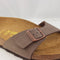 Womens Birkenstock Madrid 1 Bar Mules Mocha Slider Sandals - OFFCUTS SHOES by OFFICE