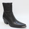 Womens Office Andi Western Toe Clip Boots Black Leather