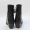 Womens Office Andi Western Toe Clip Boots Black Leather