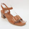 Womens Office Manning Block Heel Sandals Tan