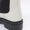 Womens Office Ace Cleat Sole Chelsea Boots White Leather
