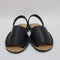 Womens Office Sandra Leather Slingback Sandals Black Leather