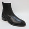 Womens Office Alessia Unlined Flat Ankle Boots Black Leather