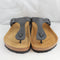 Womens Birkenstock Toe Thong Footbed Black