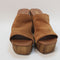 Womens Office Hector High Mule Clogs Tan Suede