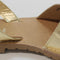 Womens Office Sandra Leather Slingback Sandals Gold Leather