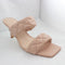 Womens Office Madina Quilted Mule Nude