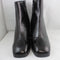 Womens Office Ample High Square Toe Boots Black Leather