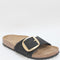 Womens Birkenstock Madrid Big Buckle Black Nubuck