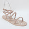 Womens Office Skills Studded Jelly Sandals Pink