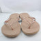 Womens Havaianas Slim Metal Crystal Logo Flip Flops Rose Gold - OFFCUTS SHOES by OFFICE