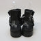 Womens Office Stash Buckle Detail Sandal Black Leather