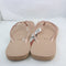 Womens Havaianas Slim Metal Crystal Logo Flip Flops Rose Gold - OFFCUTS SHOES by OFFICE