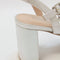 Womens OFFICE Moonstone Two Part Block Heels Silver
