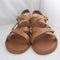 Womens Toms Sicily Sandals Tan Leather