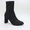 Womens Office Attic Block Heel Pull On Ankle Boots Black