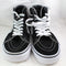 Vans Sk8 Hi Black White Canvas Trainers